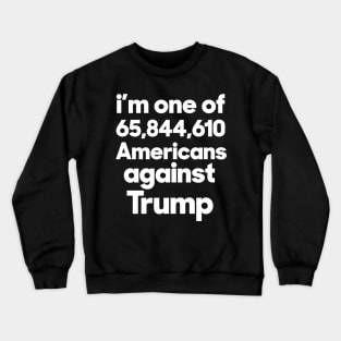 Americans Against Trump - white version Crewneck Sweatshirt